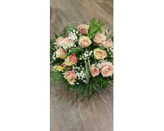 bouquet rond dentelle