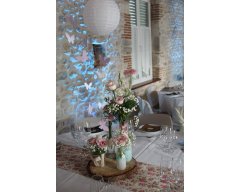 DECORATION TABLE BOUTEILLES PASTEL