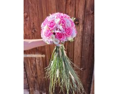 BOUQUET MARIEE PARME ET ROSE