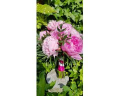 BOUQUET MARIEE PIVOINES ROSE